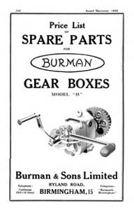 burman gearbox manual